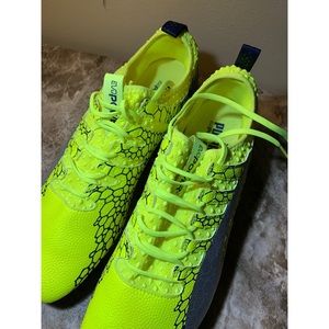 Puma EvoPower 3 FG Soccer Cleats (Lime Green)